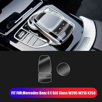 1 pasirinkite Automobilį Auto Konsolė Multimedijos Pelės Mygtukai CD Skydelio, AC TPU Raštas Filmas Benz C E GLC Klasės W205 W213 X253