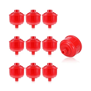 10 VNT Purškimo Įrankiu Filtras 58X68mm Mini Oro-Vandens Filtras Raudonas Plastiko atsparus Vandeniui Plastiko Filtras Kamuolys Didelio Srauto Įrankis Filtras