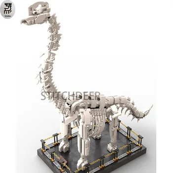 1187PCS SS Giant Dragon Brachiosaurus Altithorax Dinozaurų Surinkti Modelio Blokai Įspūdį Šviesti Žaislas Plytų Atostogų Dovanos