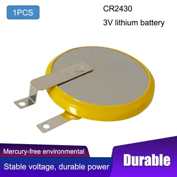 1PCS CR2430 Skirtukai Lydmetalis Koja Litavimo, Suvirinimo Baterija Monetos Baterijos 3V Mygtuką 2430 Cell Baterijos