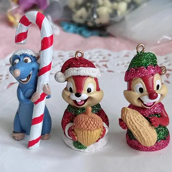 1Piece 6-7cm Disney Keramikos Ornamentais Chichiti Kalėdų Pelės Ledo ir Sniego Odyssey Olaf Ornamentu Žaislas