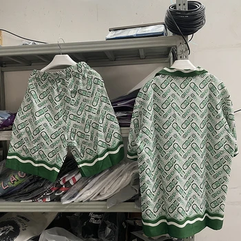 23SS Aukštos kokybės Naujas Ekologiškas Kasablanka Marškinėliai Vyrams, Moterims Viršų Versija Havajų Marškinėliai Tee