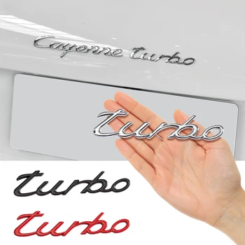 3D metalo turbo logotipas Automobilio Bagažinės Kamieno Lipdukas Raidė Ženklelis Emblema Už 