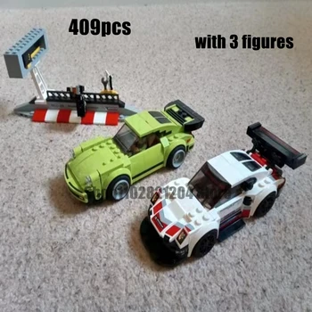 409pcs Retro Lenktynių Automobilio Modelio Blokai Tinka 75888 Žaislas Vaikams