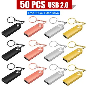 50PCS/daug Metalo USB 
