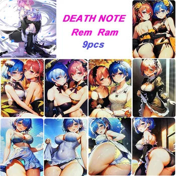 Acg Re:gyvenimas kitame Pasaulyje Nuo Nulio 5vnt/komplektas Rem Ram Anime Simbolių Kolekcija 