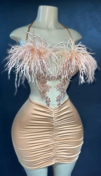 Apynasrio Seksualus Plunksnų Diamond Trumpas Prom Dresses Juoda Merginos Gimtadienio Suknelės Afrikos Mini Kokteilių Suknelės Homecoming