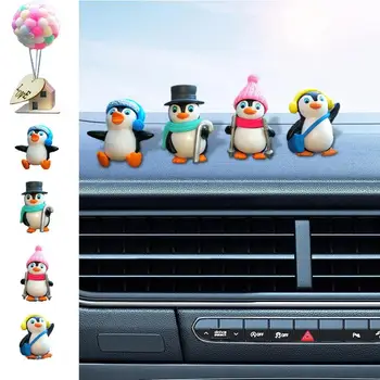 Automobilių Apdailos Pakabukas Mielas Mažai Prietaisų Skydelio Pingvinas Ornamentai, Gyvūnų Statula Mini Pingvinas Duomenys Automobilio Interjero Priedai