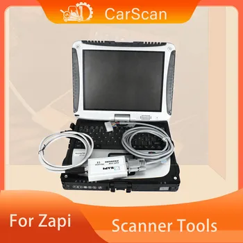 CarScan Krautuvas už zapi-usb canbox diagnostikos skaitytuvo įrankiai ZAPI F01183A ZAPI programuotojas + CF19 nešiojamas kompiuteris