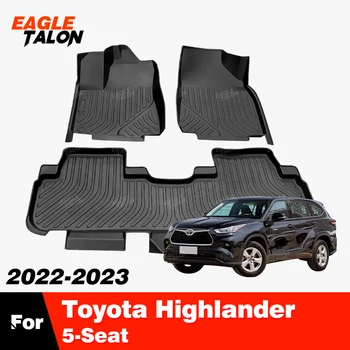 Custom TPE Automobilio Grindų Kilimėlis Toyota Highlander 5-Sėdynės 2022-2023 kiliminė danga Padengti Vandeniui Vidaus reikalų Raštas, Aksesuarai dalys