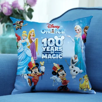 Disney 100 Aniversary Užvalkalas Kawaii Anime Cartoon Spausdinti Pillowsli 45X45cm Pillowslip Miegamojo Kambarį Pillowsli Dekoras