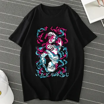 Džiudžiutsu Kaisen Japonų Anime T Marškinėliai, Unisex RYOMEN SAKUNA Grafinis Tee Marškinėliai Moterims Marškinėlius Džiudžiutsu Kaisen Animacinių filmų Moterų marškinėliai