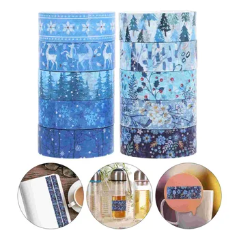 iš Washi Tape Žiemos Sezono Tematikos Washi Tape Kalėdų Elementai Washi Tape Namų Puošybai
