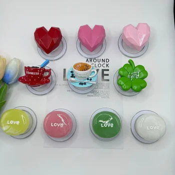 Korėjos Meilė Širdies Marmuro Muilo Smart Tap Už Magsafe Imituojamas Kavos Magnetinio Griptok 