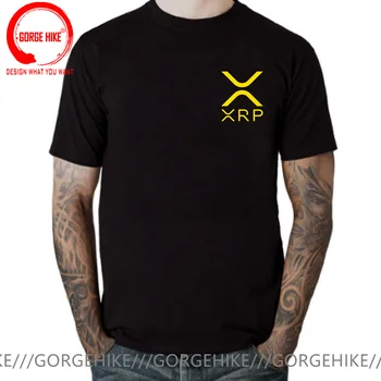 Mados Bitcoin Ripple Į Mėnulį Monetos Dovana T Shirt Dizainas XRP Ripple Monetos Cryptocurrency Marškinėlius Camiseta Vyrų T-Shirt Suaugusiems