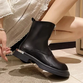 Mados, Stiliaus Platformos Kulkšnies Moterų Batai Storio Apačioje Batai 2023 Nauja Rudens Žiemos moteriški Bateliai Bateliai Zapatos De Mujer