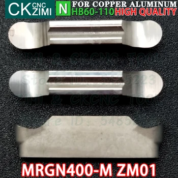 MRGN400-M ZM01 MRGN 400 M ZM01 Karbido Įdėklai Pjovimo Griovelį Įdėklai CNC Metalo tekinimo staklių Pjovimo Įrankiai, Tekinimo, Pjovimo aliuminio