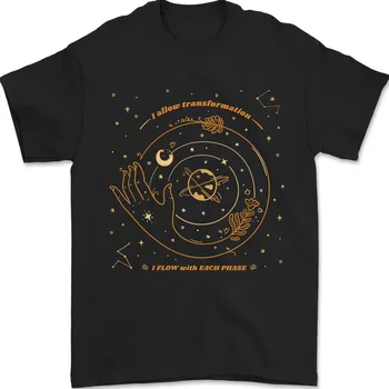 Mėnulio Dangaus Pagonių Vyrai T-Shirt 100% Medvilnė