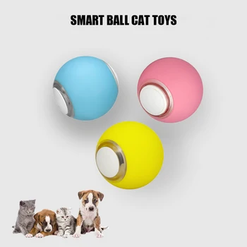 Naminių gyvūnėlių, Kačių Žaislas LED Švyti Katė Kamuolys USB Įkrovimo Protingas Kačių Žaisti Hi Žaislas Katė Prekes