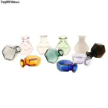 Naujas 1PC 1:12 Lėlių Miniatiūriniai Stiklo Vaza Skaidresnė Saugojimo Jar Vazonas Namų, Sodo Dekoro Rankų darbo Aksesuarų, 20*25mm