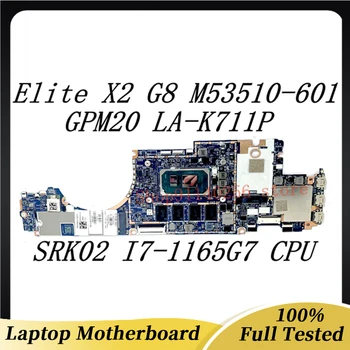 Nešiojamas Plokštė M53510-601 M53510-501 M53510-001 HP Elite X2 G8 LA-K711P W/SRK02 I7-1165G7 CPU, 16GB 32GB 100% Patikrintas Geras
