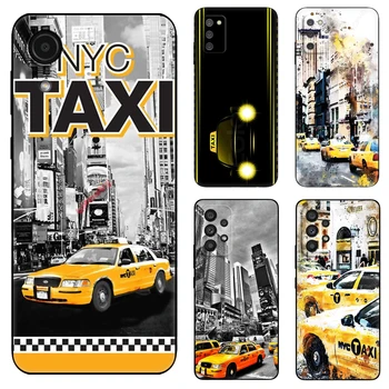 Niujorko Geltonieji Taksi Juoda Tpu Case For Samsung Galaxy A03 SM-A035 A03 Core A03S A13 A23 LTE A33 A53 A73 4G 5G