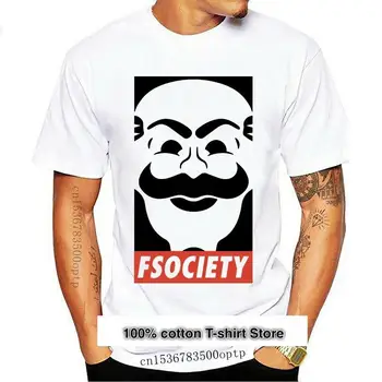Nueva camiseta Fsociety J. Robotas mÃ â¡scara Elliotas Tv mostrar el mejor regalo presente clÃ â¡sico Ãºnica camiseta