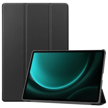 Odinis gaubtas, Skirtas Samsung Galaxy Tab S9 FE Plus + 12.4 colių 2023 SM-X610 SM-X616B SM-X616 Tablet Ultra Plonas PU Knygos Vartymas Atveju