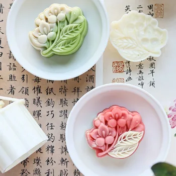 Plastikiniai Cherry Blossom Konditerijos Pelėsių 3D Sakura Formos Mooncake Pelėsių Vertus, Paspauskite Stūmoklį Maker Tortas Dekoravimo Priemonės, Kepimo Reikmenys