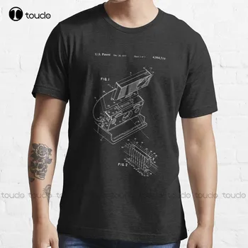 Polaroid Strobar Patentų Planas Tendencijos T-Shirt Mens T Shirts Grafinis Užsakymą Aldult Paauglių Unisex Skaitmeninis Spausdinimas Tee Marškinėliai