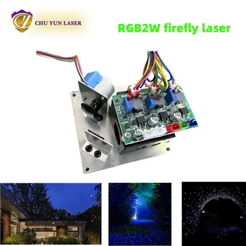 RGB 2W Balta Raudona/Žalia/Mėlyna firefly Lazerinio Diodo Modulio Scenos Apšvietimas TTL moduliavimo