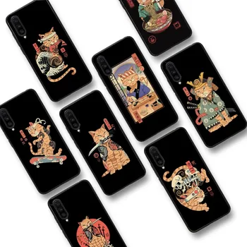 Samurajus Katė Telefoną Atveju Xiaomi Mi 5X 8 9 10 11 12 lite pro 10T PocoX3pro PocoM3 10 Pastaba pro lite