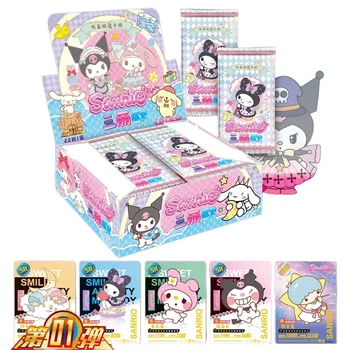 Sanrio Kuromi Korteles Mano Melodija, Prekybos Kortų Žaidimas Hello Kitty Booster Box Mielas Animacinių Filmų Kolekcijos Žaislas Kalėdų Dovana