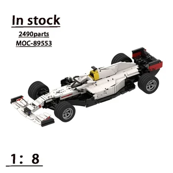 SS-89553 Formulė Vienas Super Racing F1 Asamblėjos Sujungimas Building Block Modelis 1:8moc Kūrybingi Gimtadienio Žaislas Dovana Vaikams