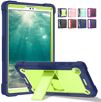Stendas Case For Samsung Galaxy Tab A8 10.5 2021 SM-X200 X205 A7 Lite SM-T220 T290 A10.1 SM-T510 T500 Vaikams atsparus smūgiams Padengti PC+TPU