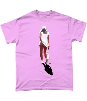 TENISO MERGINA Klasikinis 80s Vaizdas Teniso Mergina. Tai Yra T-shirt