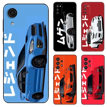 Tokyo Drift Automobilių Sporto Juoda Tpu Case For Samsung Galaxy A03 SM-A035 A03 Core A03S A13 A23 LTE A33 A53 A73 4G 5G