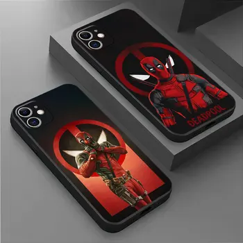 TPU Soft Case for iPhone XS X SE 8 Plius 7 6s 13 Pro XR 14 15 Pro Max 12 Mini 11 12 pro 11 pro Stebuklas Herojai Deadpool Padengti Shell