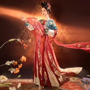 Tradicinis kinų Hanfu Moteris Tang Dinastija Senovės Suknelė Ponia Elegancija Originalus Hanfu ханьфу 요정 드레스