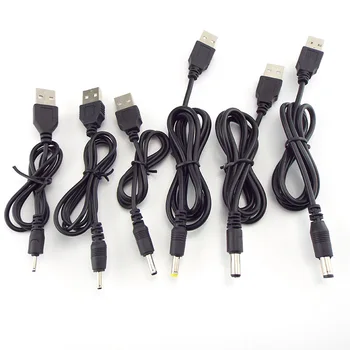 USB Prievadas, prie 5V DC 3.5*1.35 mm 2.0*0,6 mm 2.5*0.7 4.0 mm*1,7 mm 5.5*2.1 mm 5.5*2.5 mm Jack Plug Power Extension Cable Jungtis