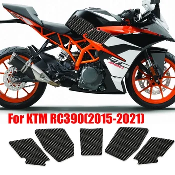 Už KTM RC390 Motociklo Bakas Trinkelėmis Raštas Lipdukas, Decal Dujos Kelio Danga Bakas Traukos Padas Šono naujas modelis 2015-2021