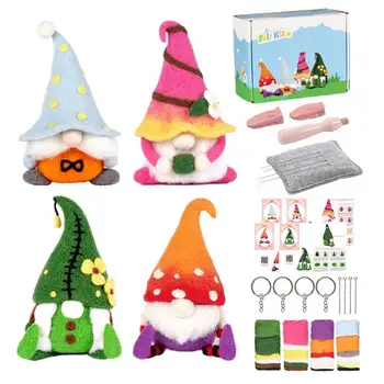 Vilnos Vėlimo Gnome Vilnos Gnome Komplektas Kalėdų Amatų Namų Dekoro Produktus, Apdailos Kalėdų Dovanos, Tėvų Ir Vaikų