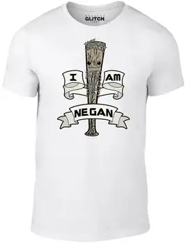 Vyriški Esu Negan T-Shirt - Juokinga Galaxy Parodija Pėsčiomis Globėjai Miręs Lucille