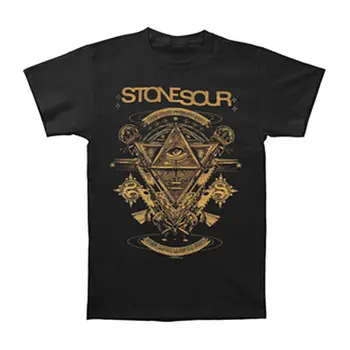 Vyriški Stone Sour Piramidės T-shirt XX-Dideli Juoda
