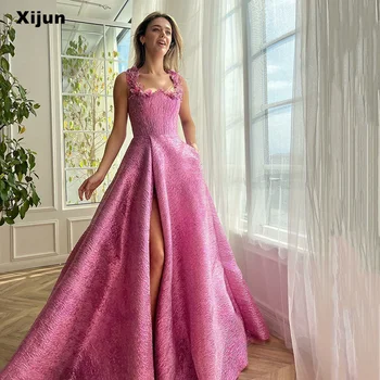 Xijun Elegantiškas-Line Prom Dresses Kutai Petnešos Moterų Vakarinę Suknelę Ypatinga Proga Suknelės, Vestidos De Gala